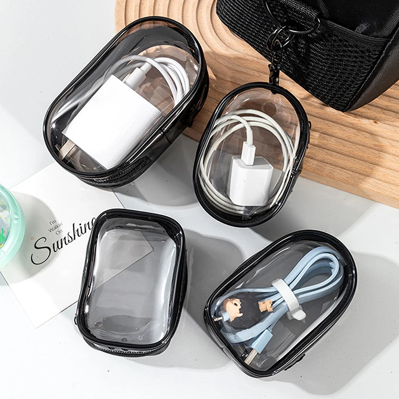 Jewelry Organizer Transparent Storage Box Pouch Mystery Box Plastic Box Cute Doll Bag With Keychain Dustproof Case