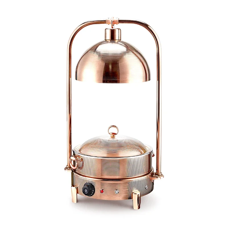 

Stainless steel buffet stove electric heating food insulation lamp catering vegetable warmer