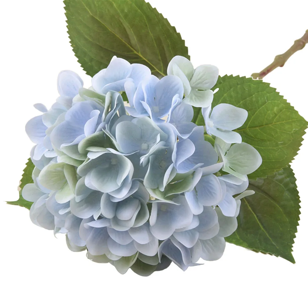 

Искусственная гортензия, напечатанная на 3D-принтере, для вечеринок в честь рождения ребенка, 60 см, с длинным стеблем, красивые стебли, акцентные цветы, высокая степень имитации