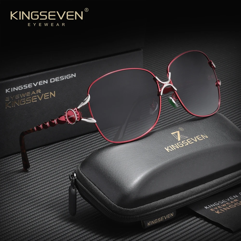 نظارات KINGSEVEN النسائية كبيرة الحجم، تصميم أنيق وأنيق، تجلب تجربة عالية الجودة من الراحة والشباب
