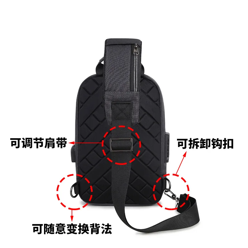 Anti-theft Shoulder Messenger Bags Waterproof Short Sports Trip Chest Pack Designer Multifunction Running Crossbody Bag for Men