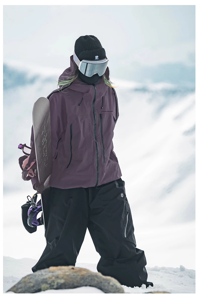 John Snow 2026 Unisex Snowboardjacke im Amerikanischen Stil Professionelle Wasserdichte Winddichte Thermische Winter-Skijacke für Männer & Frauen – Detail 15