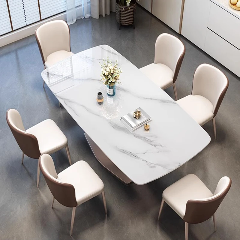 

Modern Hall Dining Tables Salon Nordic Luxury Dinette Conference Coffee Tables Living Room Hallway Tavolo Da Giardino Furniture