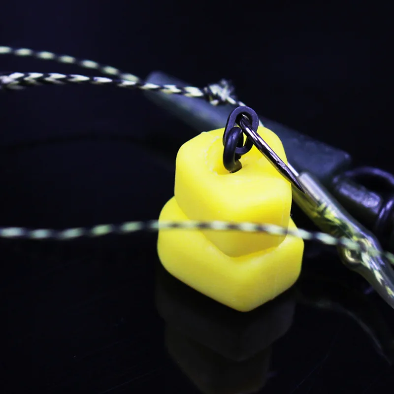 

1000pcs European Carp Fishing Double Corn Floating Beads Fluo Yellow Pop Up Bait for Inverse Bottom Rig Carp Fishing Accessories