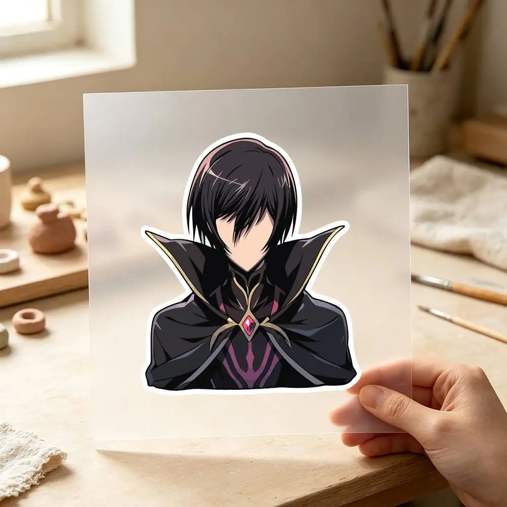 Anime Lelouch From Code Geass Waterproof Stickers For Decorating Car Windows Motorcycles And Computers.