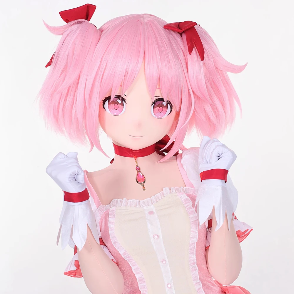 Full headband lock Customize Full Crossdress BJD Doll Mask Female/Girl Cartoon Character Cosplay Japanese Anime Kigurumi Masks