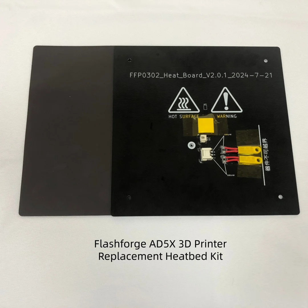 Funssor Flashforge AD5X 3D Printer Replacement Heatbed Heat Platform