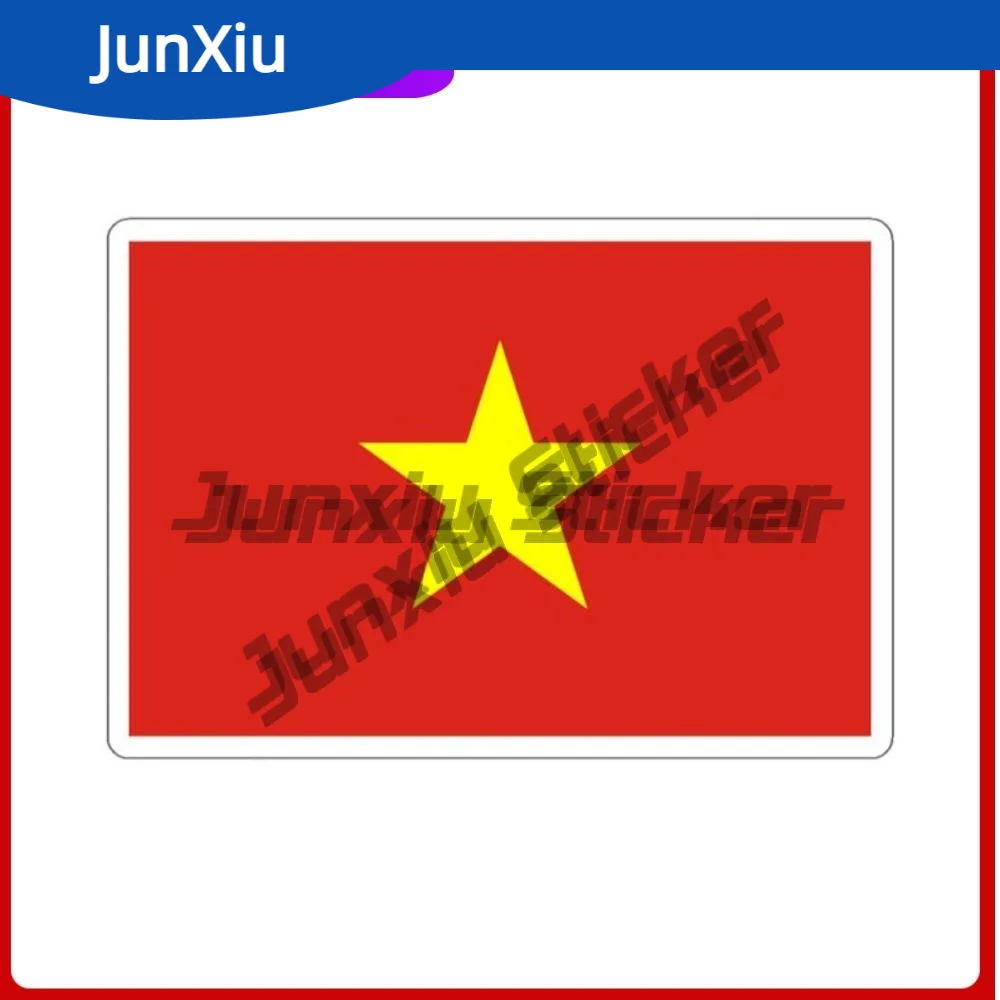 

Vietnam Flag Travel Sticker Waterproof Scratch-proof Exterior Patriotic Souvenir Decal For Suv Bodywork Bumper Laptops Water