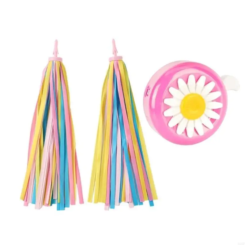 

62KF Детские велосипедные велосипеды колокольчики с разноцветными стримерами детские велосипедные колокольчи