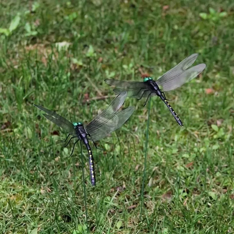 4 Outdoor Mückenschutz Simulation Libelle Stick Libelle Repellent Artefakt Aullentador de palomas Espanta palomas