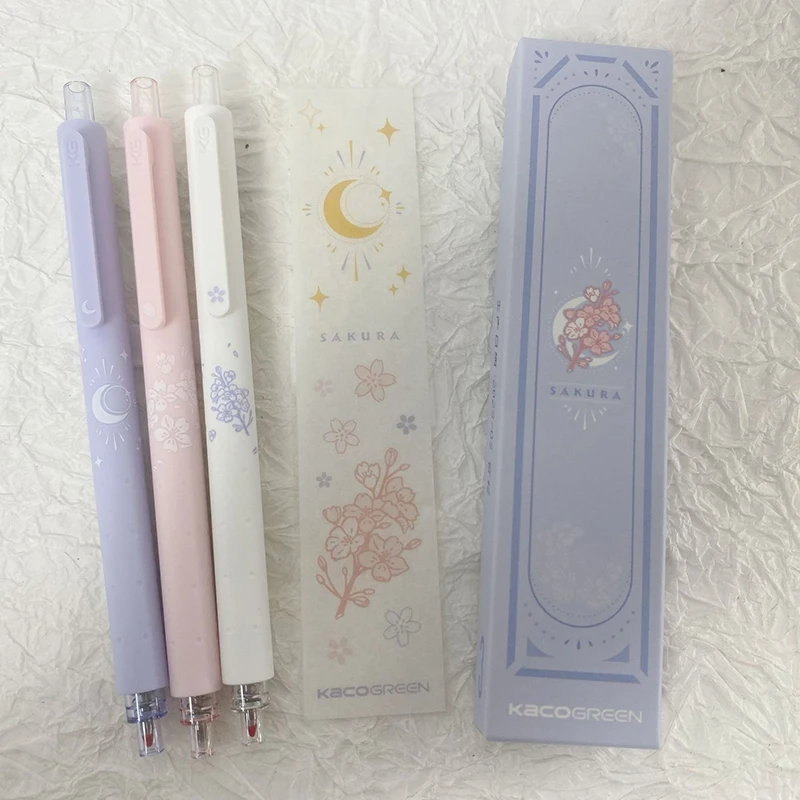 3 шт., гелевые ручки с рисунком, 0,5 мм