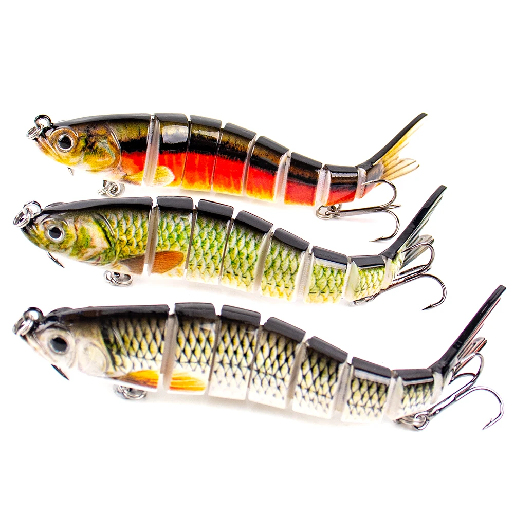 Magnisher 8-Segment Realistic Hard Fishing Lure 13.5cm/10cm Jointed Swimbait Lifelike Action Slow Sink Bait Fresh/Salt Water image 5