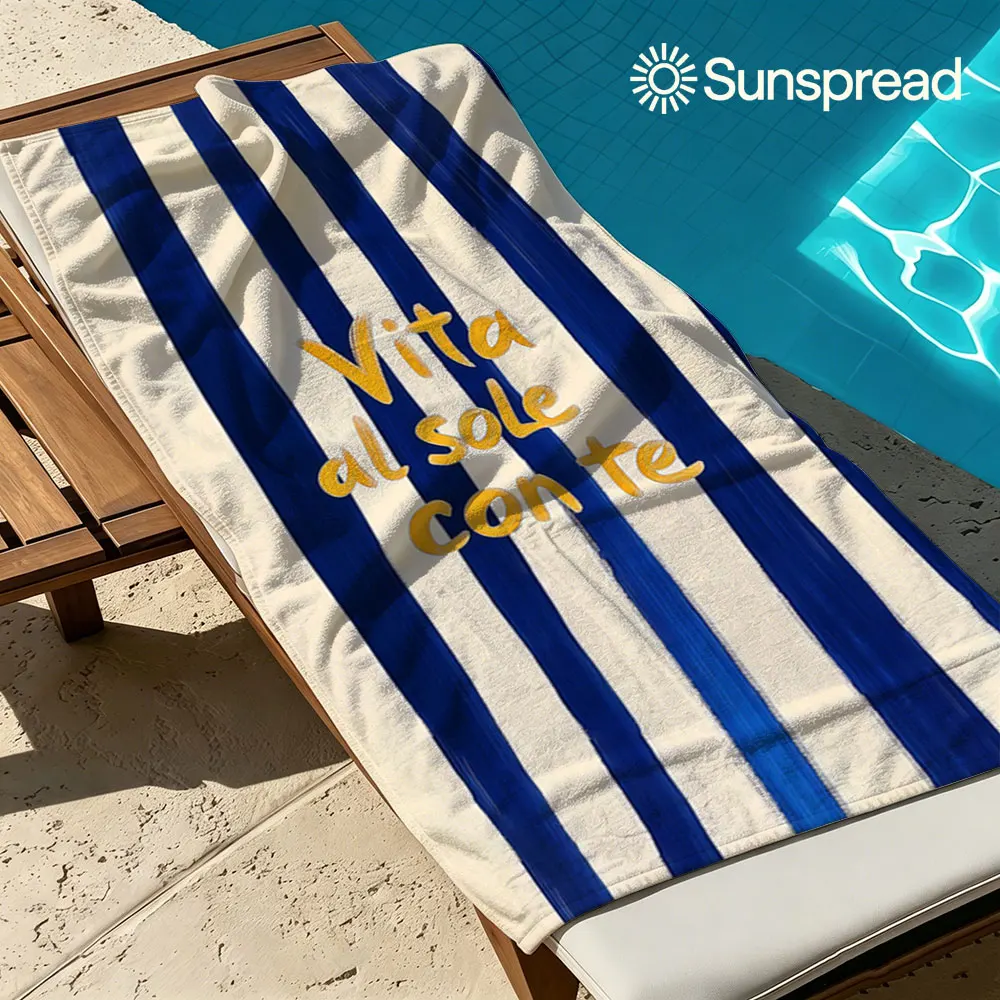 Vita al sole con te Quick Drying Bath Towel Microfiber beach towel light weight swimming camping yoga beach out