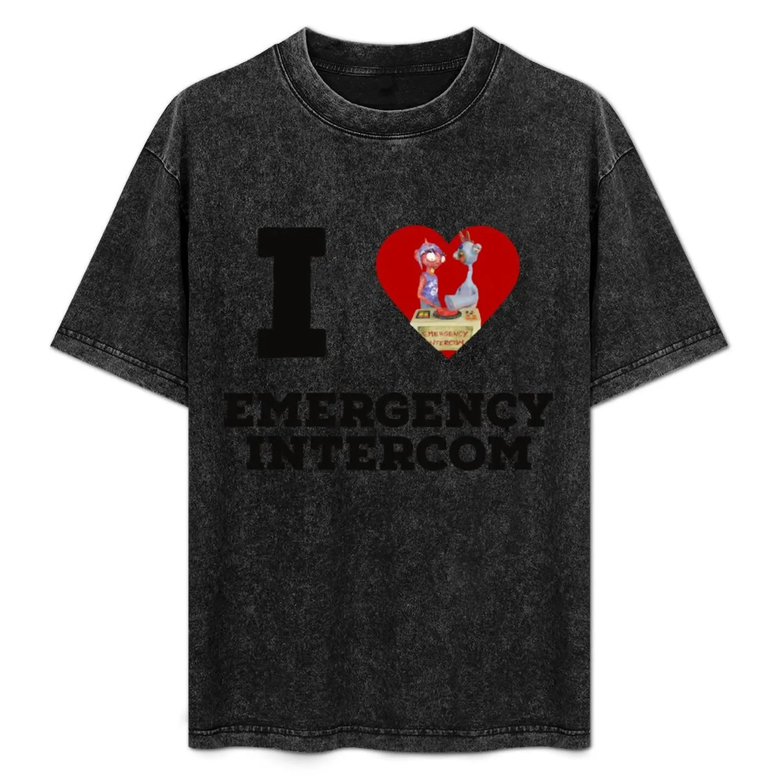 

i heart emergency intercom Copy T-Shirt Large Size Basic Casual T-Shirt