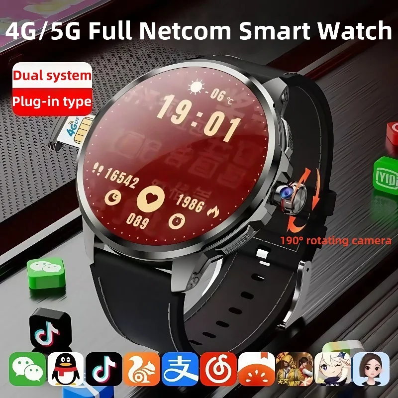 

New H99 SmartWatch SIM Insert Model 1.95 inch AMOLED HD Spherical Screen 128G Memory Video Chat Global Calling Man Watch