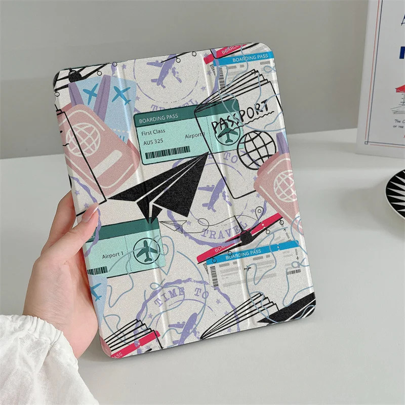 For Apple iPad Pro 11inch 2024 Air 5/4 10.9 ipad 10th 7/8/9 10.2 Air 3 10.5 inch mini 6/5/4 Case Funny Cute Tablet Cover Cases