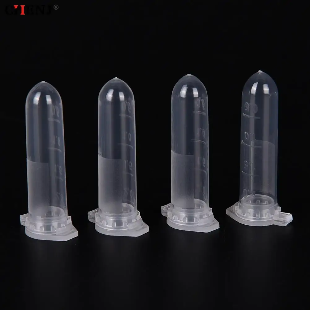 100Pcs 2ml Micro Centrifuge Tube Test Tube Vial Clear Plastic Vials Container Snap Cap For Laboratory Sample Specimen Storage