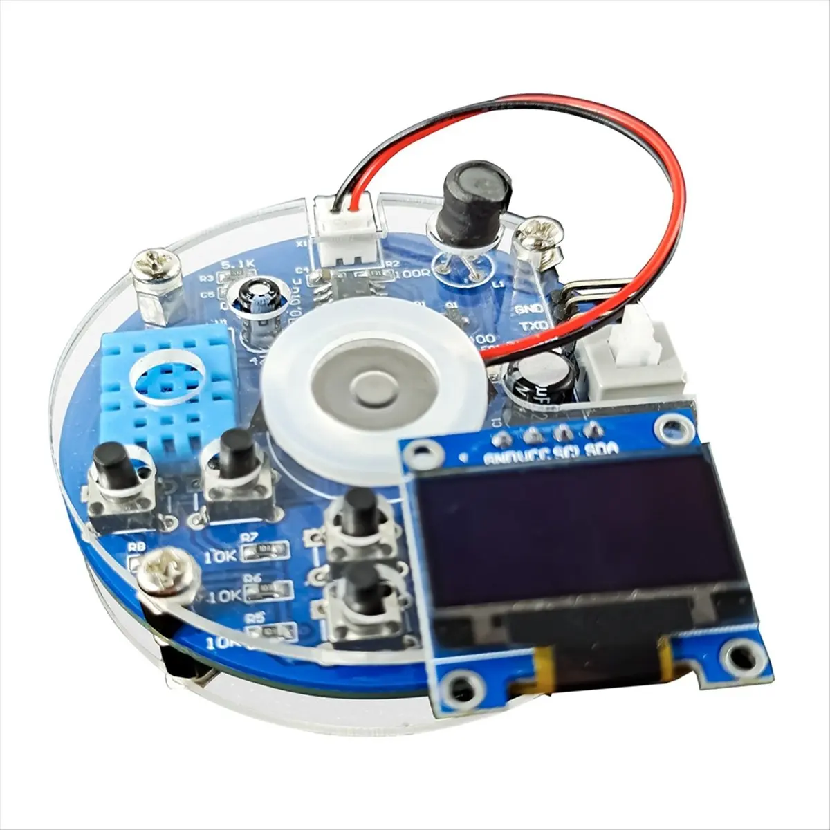 【~ New Y24A】Mist Maker and Driver Kit USB Humidifier Circuit Board STG Atomizer Controllable Humidity Timing DIY Welding Parts