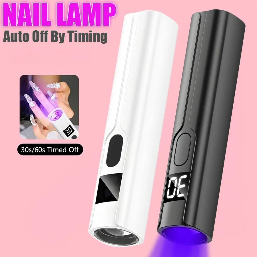 

Portable Handheld Mini Nail Lamp For All Gel Polish Quick Dry USB Nail Dryer Machine UV LED Nail Lamp Mini Flashlight Pen
