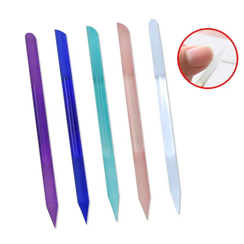 1Pcs Glass Cuticle Pusher Nail Manicure Stick Professional Precision Filing CuticleRemover PedicureForManicure Nails Accessories