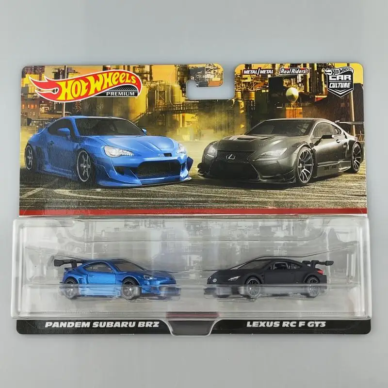 Hot wheels 1:64 HBL96 PANDEM BRZ LEXUS RC F GT3 Collection of die-cast alloy trolley model ornaments