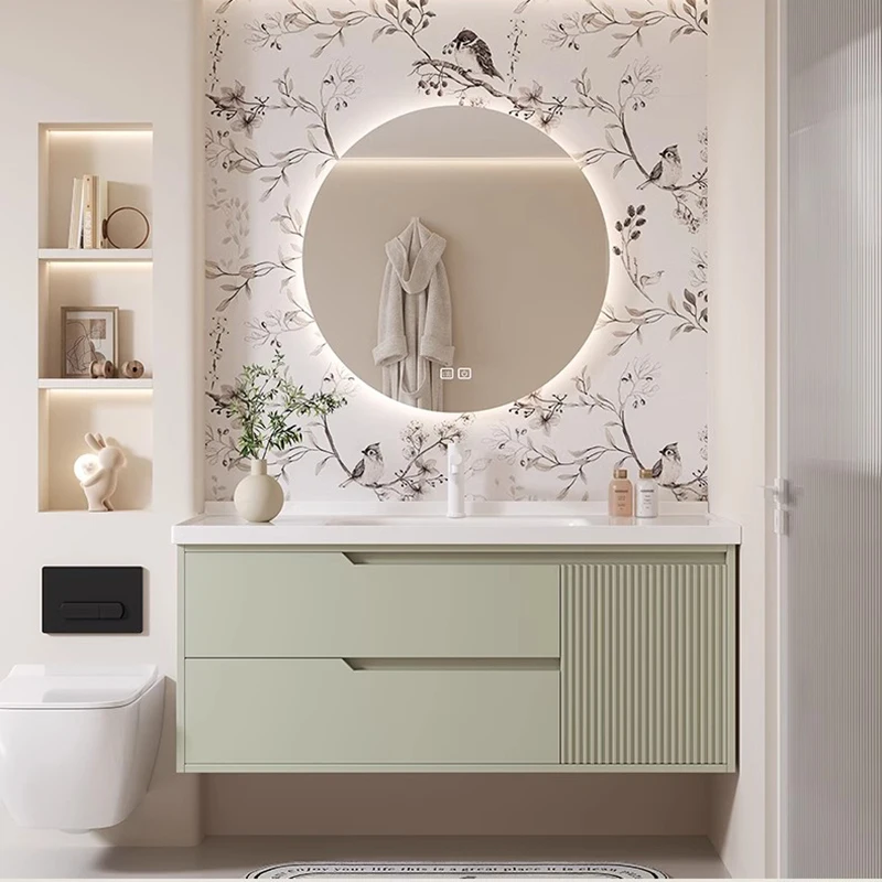 

Display Toilet Bathroom Cabinet Organizer Storage Perfume Mirror Luxury Partitions Cupboard Decorations Gabinete Home Furniture