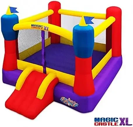 Blast Zone Magic Castle XL10 Bouncer แบบเป่าลมพร้อมโบลเวอร์ คุณภาพระดับพรีเมียม ขนาดใหญ่ถือ 5 คน ติดตั้งที่รวดเร็ว