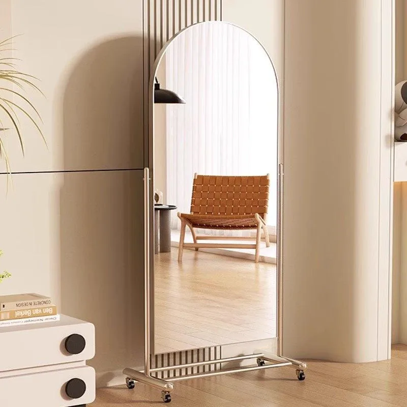Modern Decoration Mirror Aesthetic Girls Full Body Standing Floor Funky Makeup Mirror Nordic Standing Espelhos Home Decorations