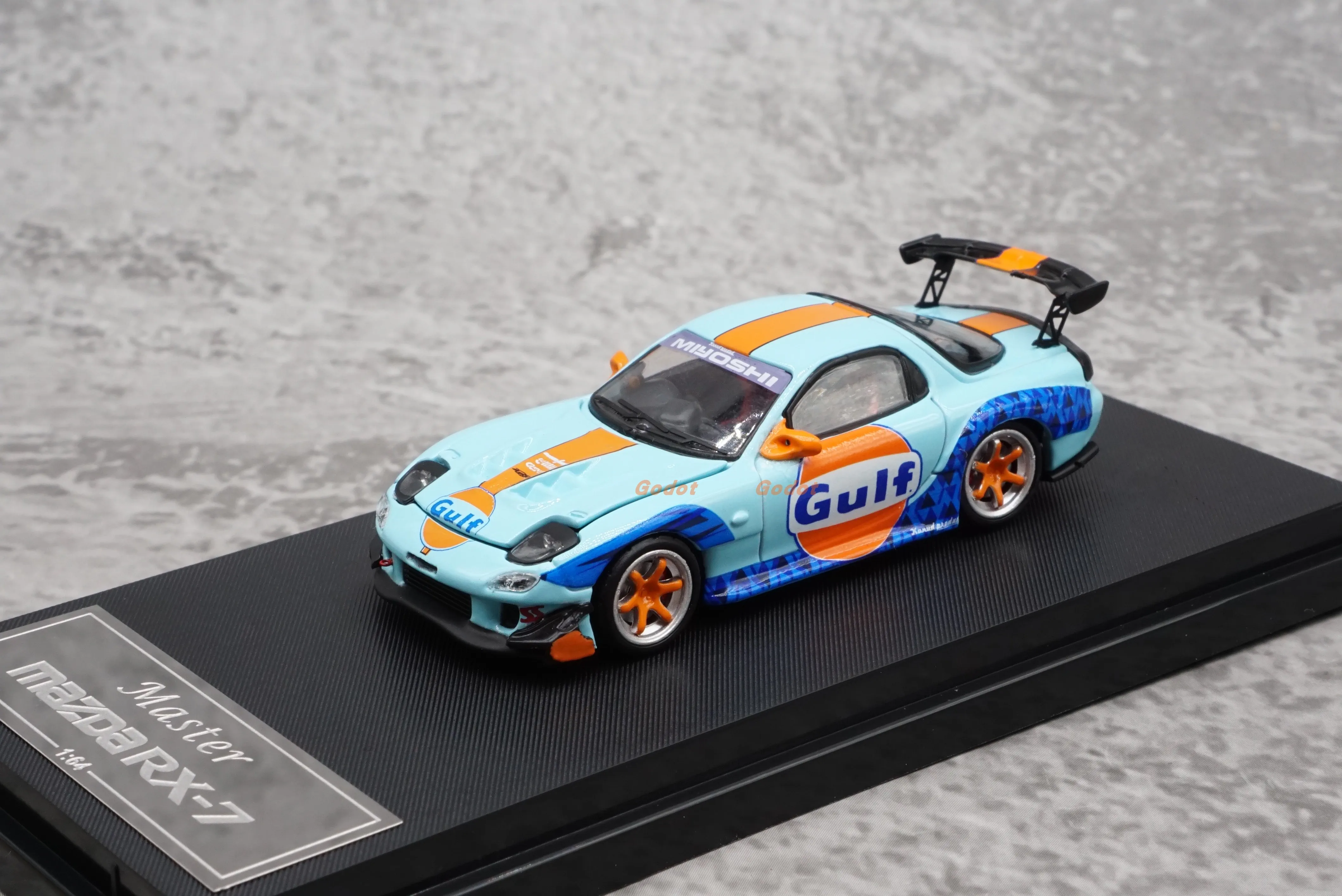 Master  1/64 RX7 FD3S gulf  alloy car model toy