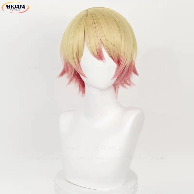 High Quality Tenma Tsukasa Cosplay Wig Project SEKAI COLORFUL STAGE Cosplay Heat Resistant Synthetic Anime Cosplay Wigs + WigCap