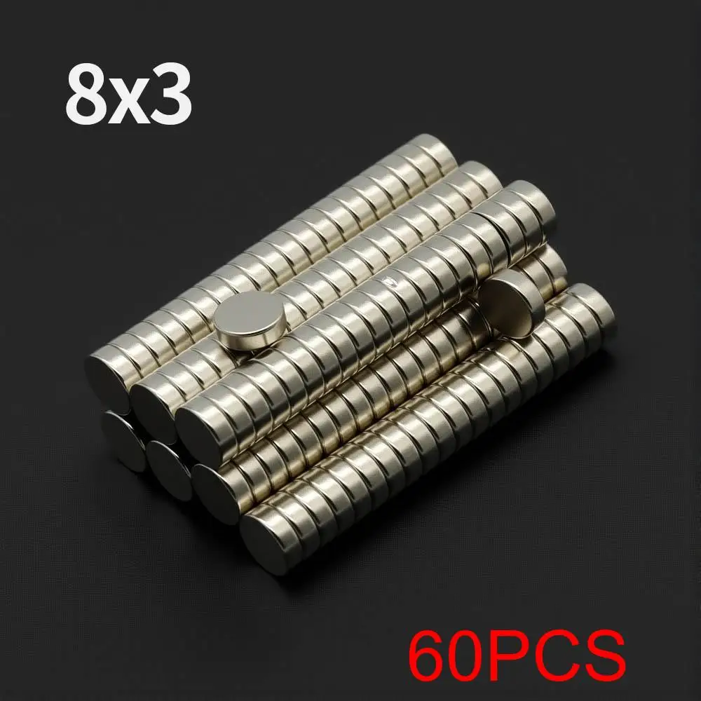 Krachtige Neodymium magneet N35 NdfeB permanente magnetische imanes ronde supersterke koelkastmagneten DIY 8x2 8x3 10x3 10x5 12x3mm