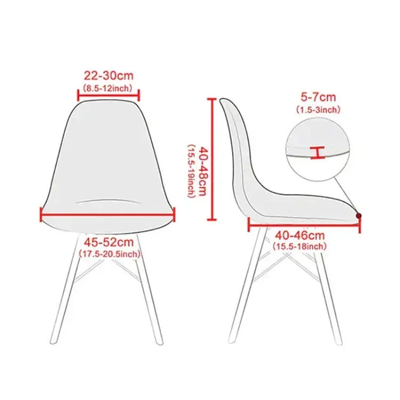 Christmas Decoration Stretch Covers Shell Chair  for Dining Room Office Banquet Chair Protector Elastic Material Armchair Cover