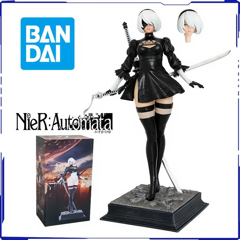 27CM NieR:Automata Game Character YoRHa No2 Type B Two-dimensional Beautiful Girl Anime Figure Statue Holiday Collection Gifts