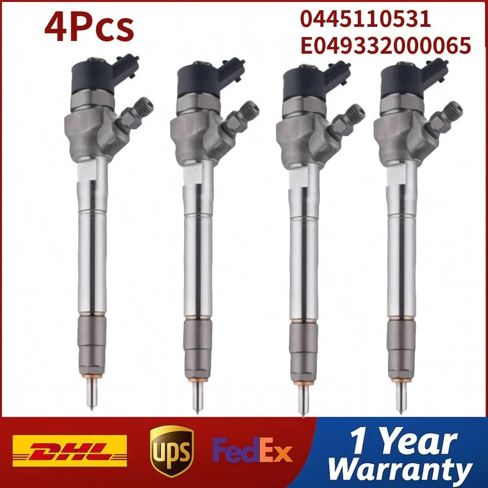 4X 0445110531 E049332000065 Common Rail Fuel Injector for Foton for Cummins