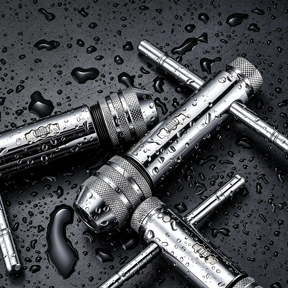 Verstellbarer Ratschen-T-Griff Gewindebohrer-Schlüssel Maschinen-Schraubengewinde Fräswerkzeug Manueller Gewindebohrer-Satz für Heimwerker-Hardware-Reparaturen – Detail 3