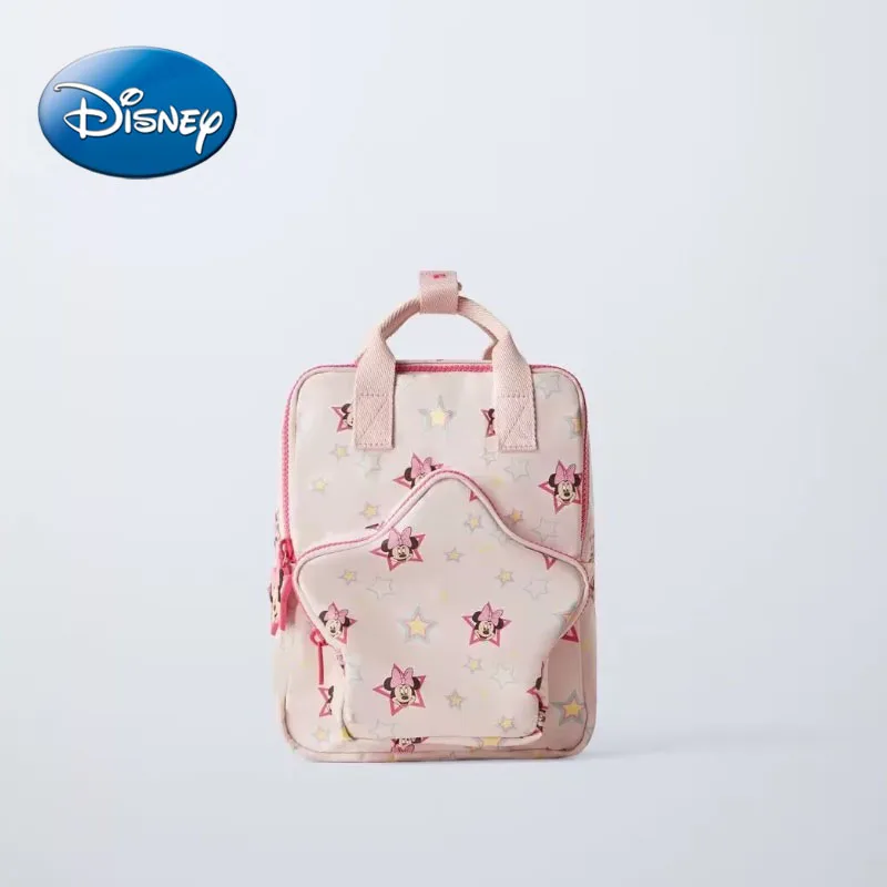 

Disney 2025 новый мультфильм с полным принтом Минни детские плечи детский сад модная и универсальная школьная сумка для девочек