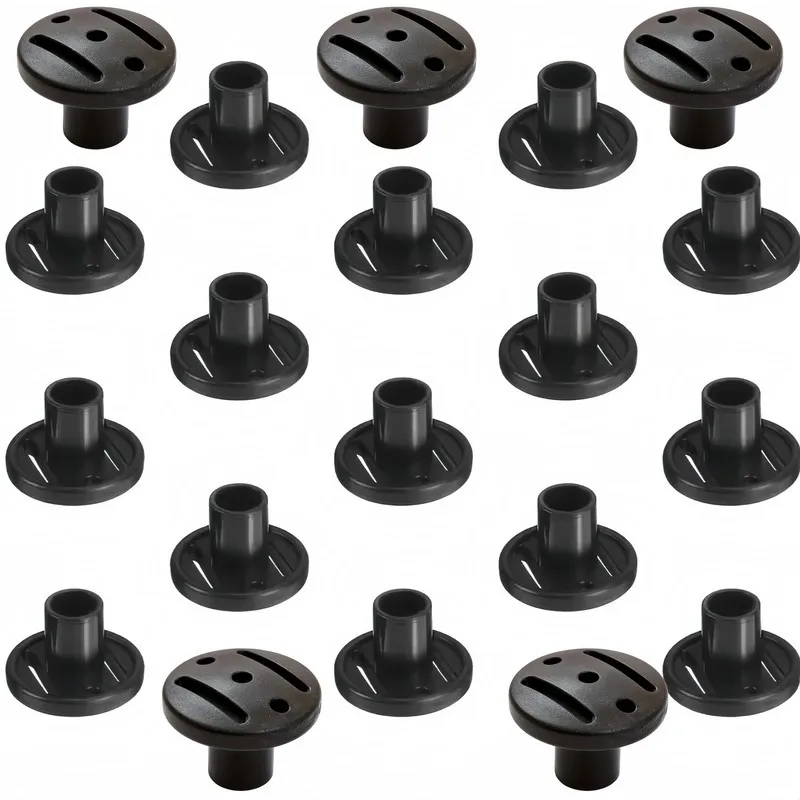 Eco-Friendly Plastic Material Tent Pole Base Stands 6 pcs, perfect for Camping Tent Setup, Stable Non-Slip Base