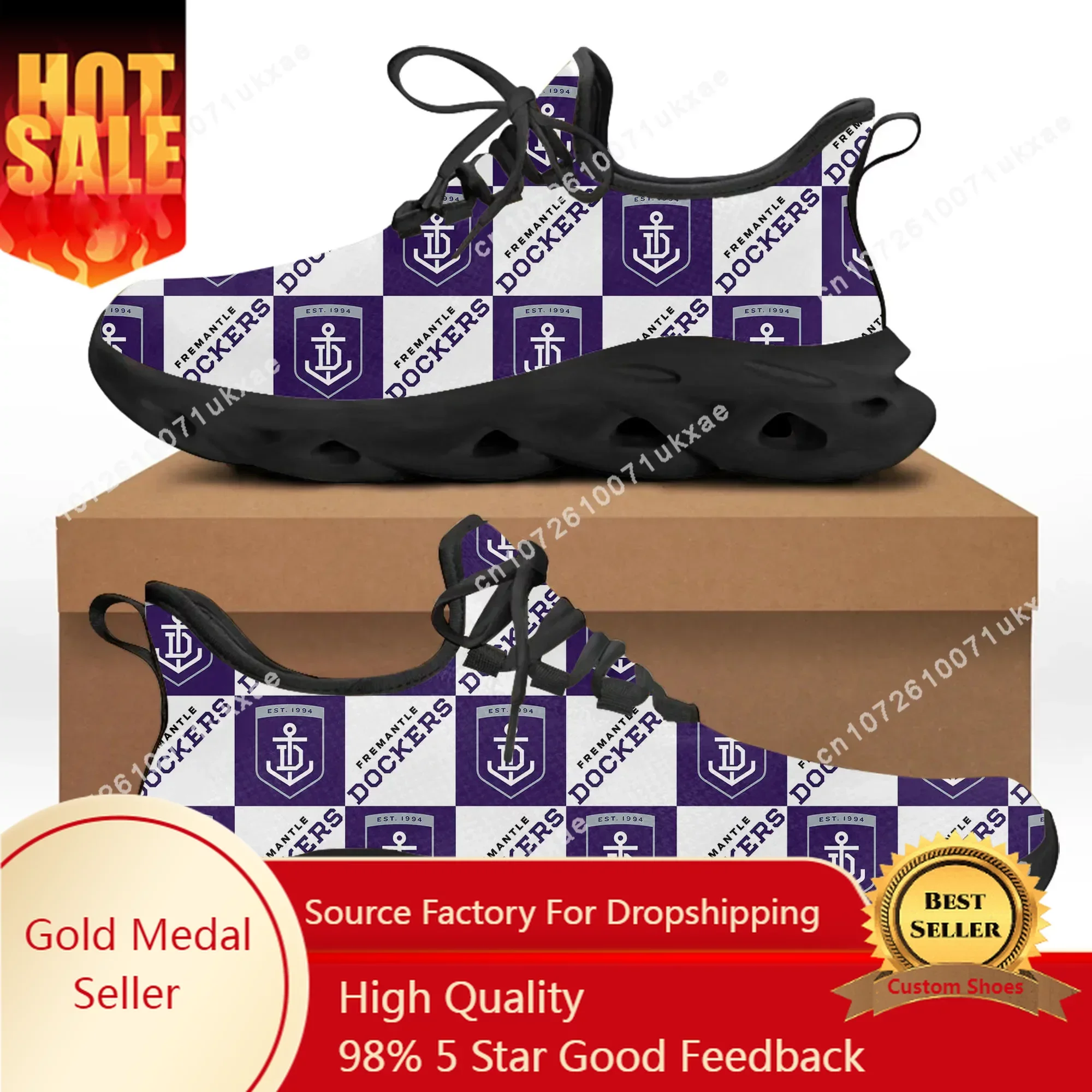 

Fremantle Australian Football Flats Sneakers Mens Womens Sports Running Shoes High Quality DIY Sneaker customization Shoe