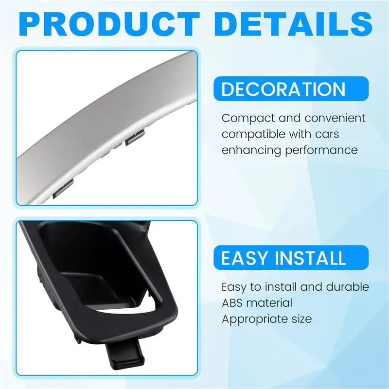 X39A-Car Front Inside Door Handles Cover Base With Door Armrest Strips For Nissan QASHQAI J10