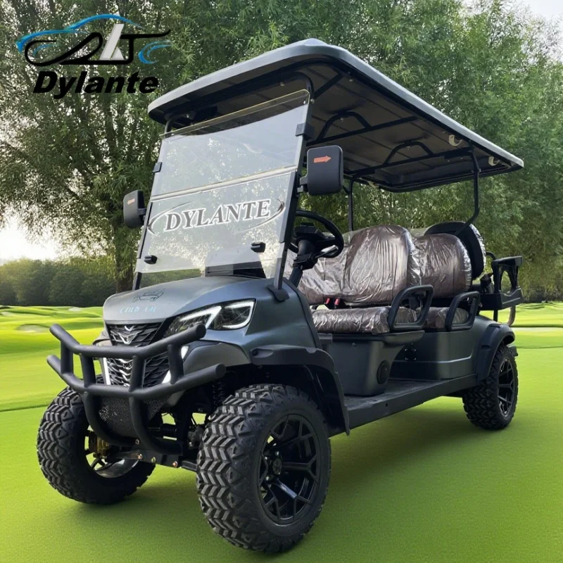 

Сделано в Китае, низкая цена, 6-местная 60 В/72 В, свинцово-кислотная батарея, внедорожная охотничья тележка, уличная легальная городская электрическая тележка для гольфа