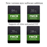 Tarjeta de Fortuna FMCB Funtuna Slims PS2 FMCB, nuevo Software de actualización oplv1.0 MX4, programa McBoot para consolas Playstation2 Slims