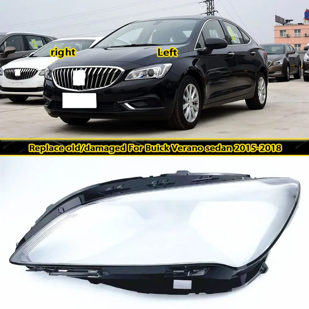 

Headlight Cover Lamp Shade For Buick Verano（sedan）2015 2016 2017 Headlamp Shell Transparent Lampshade Lens Plexiglass