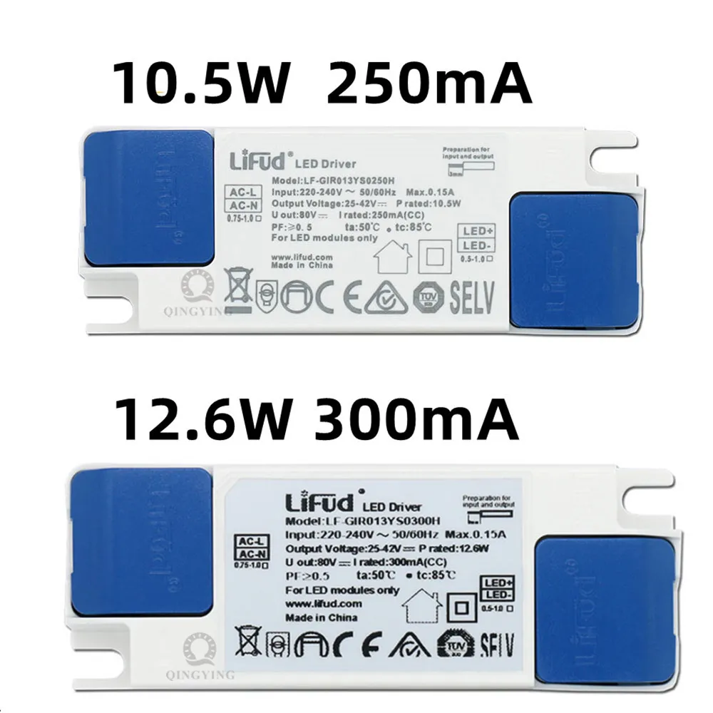 2 pz/lotto iFud LED Driver 5.6-23.4W 135mA 160mA 180mA 200mA 250mA 300mA 350mA 400mA 450mA 500mA 550mA 600mA 25-42V Power Transform