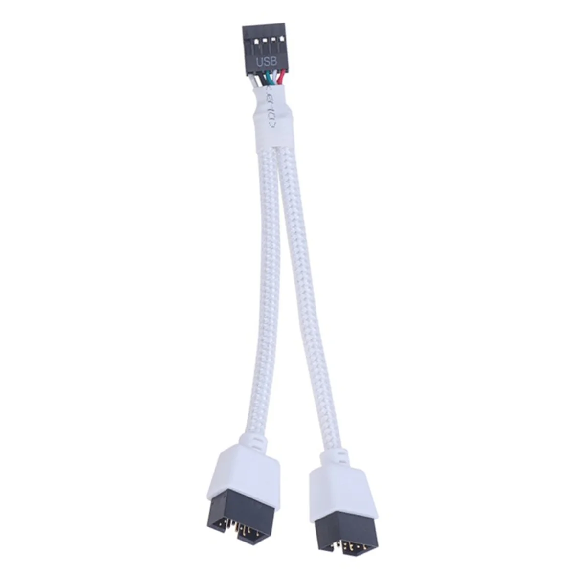 Audio HD Verlängerung kabel für PC DIY 15cm Computer Motherboard USB Verlängerung kabel 9 Pin 1 Buchse zu 2 Stecker y Splitter