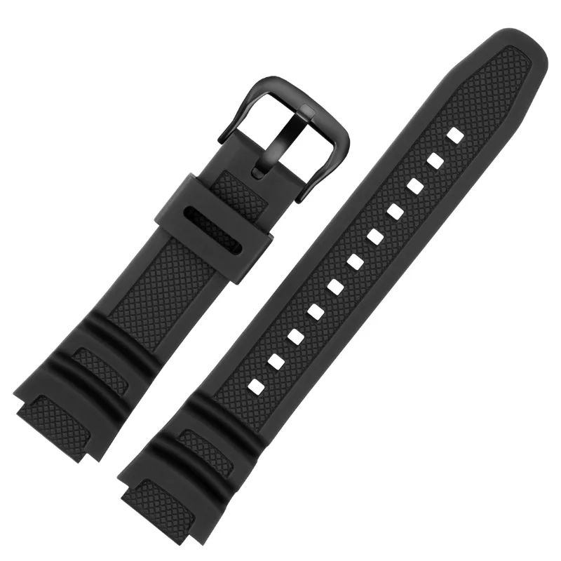 Dust-Free Watchband for Casio W218h AE-1200/1100 SGW-300 MRW-200 Waterproof Resin Silicone Strap