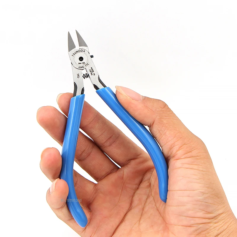 Tsunoda PM-120 Oblique Tip Cutter TTC Edge Nipper Electronic Diagonal Pliers