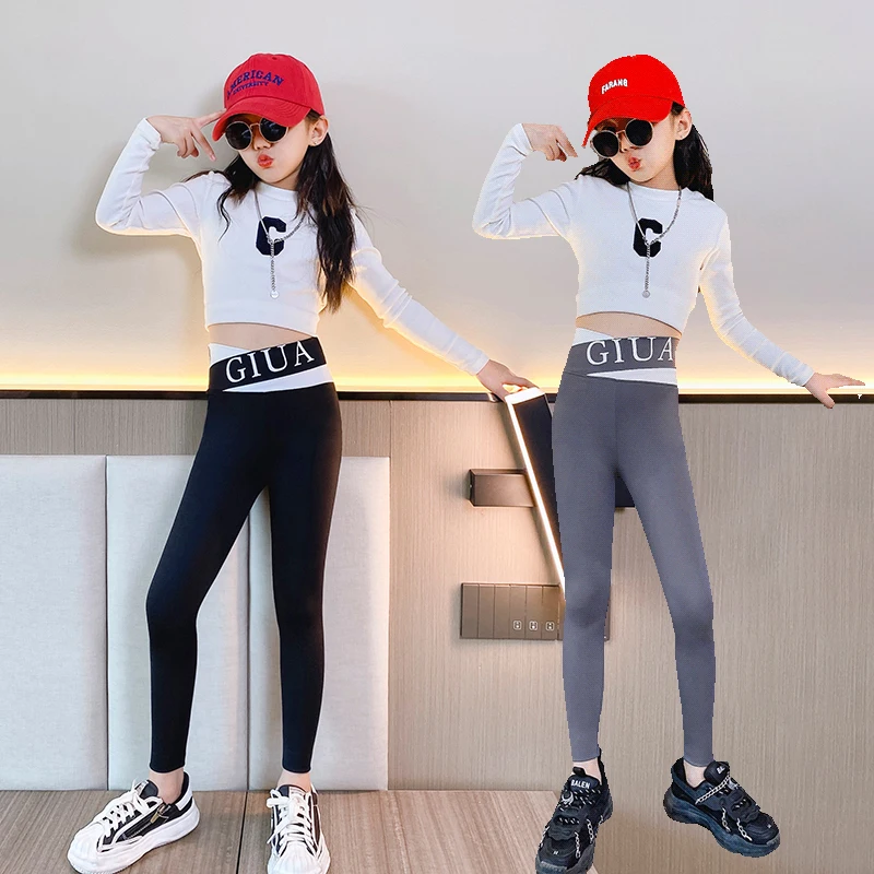 

Winter Warm Kids Yoga Pants 2022 New Luxury Designs Shark Sweatpants for Girls Cheap Spring Autumn Pants Cheap for Babies