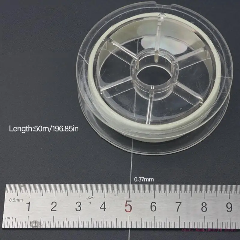 Cadena 50 metros Fly Streamers Piernas Nymph Body Wrap Glow Línea gusano Flexible Línea pesca Línea atado