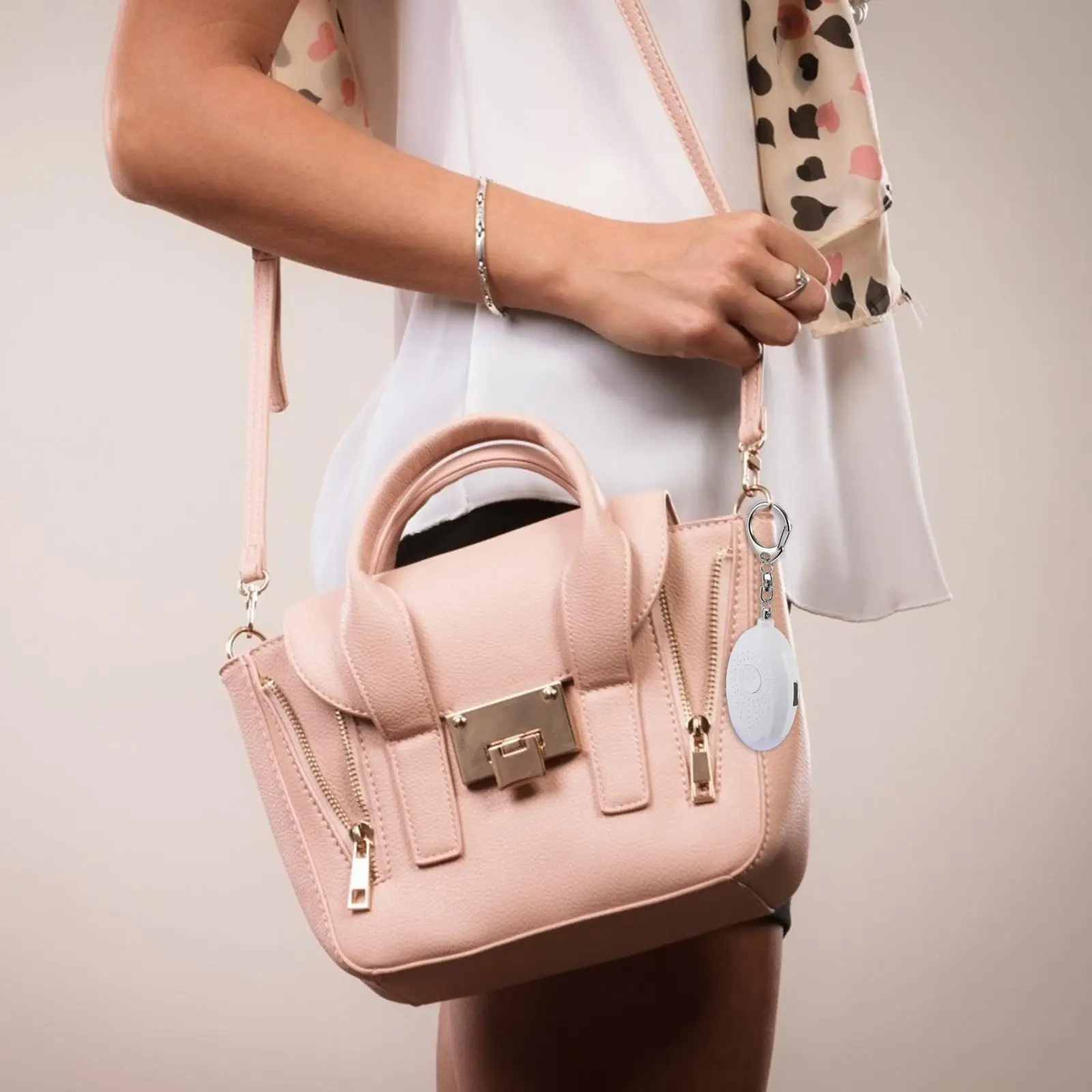 Personal Alarm Security LED Light Sound Women Kids Elder Safety Emergency Key Chain Travel Outdoor Activity