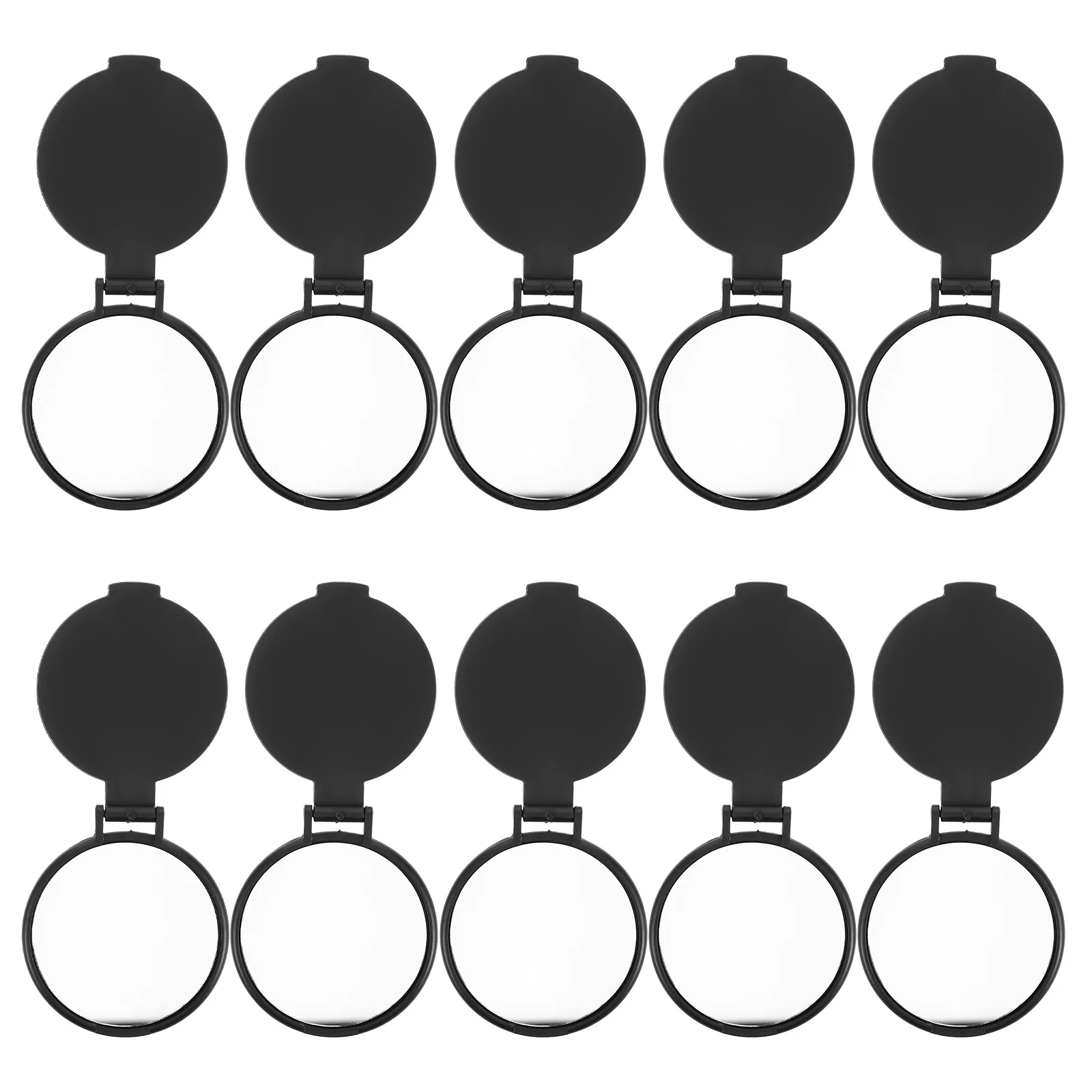 20 قطعة مرآة ماكياج مدمجة قابلة للطي أنيقة سوداء صغيرة محفظة محمولة للسفر ودية مرآة صغيرة مرايا مدمجة بالجملة #4